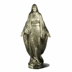 Statua in marmo di una Madonna